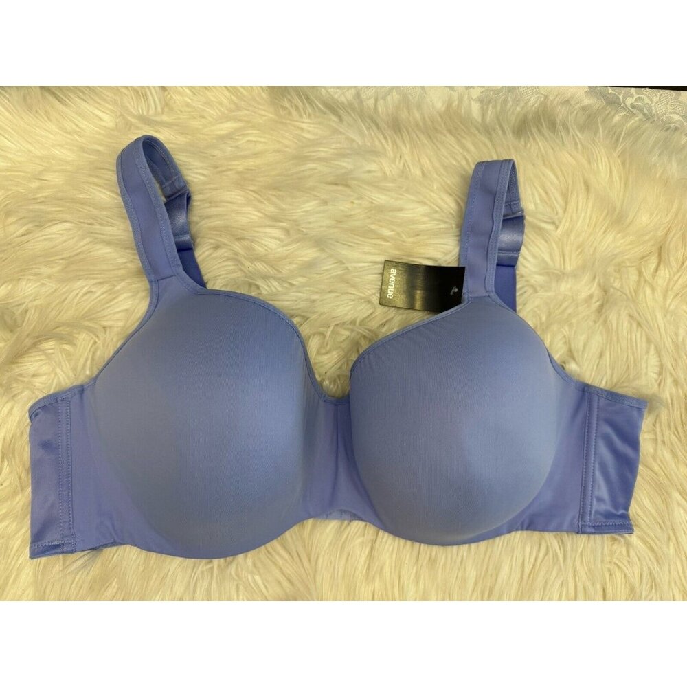 Avenue Fashion Balconette Bra Size 52D Lavender Underwire Wide Strap New W Tag